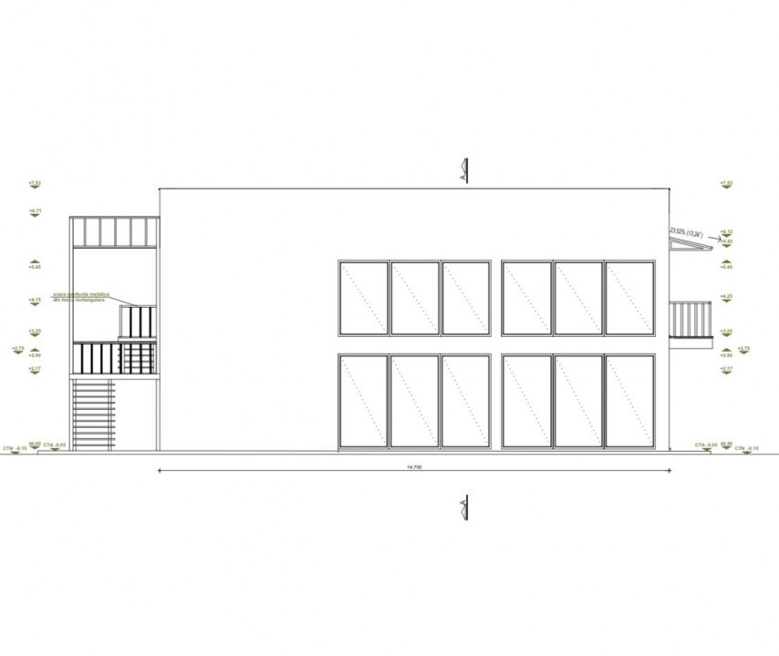 Spațiu comercial P+1, 244 mpu, complet finisat! Utilități complete!