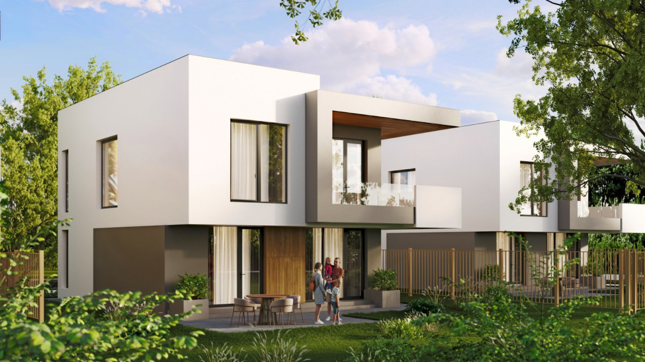 NOU!Vila moderna, 120mpu, 400mpt,  panouri, baterii 10kw! Comision 0%