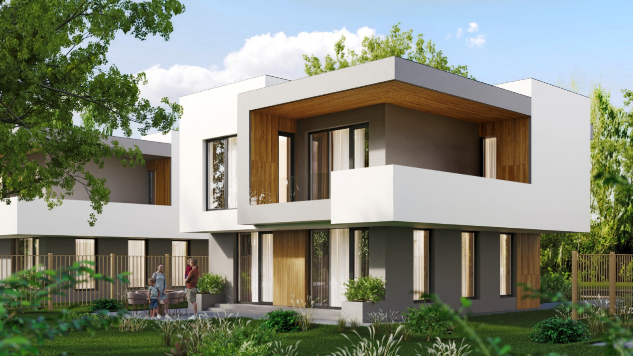 NOU!Vila moderna, 120mpu, 400mpt,  panouri, baterii 10kw! Comision 0%