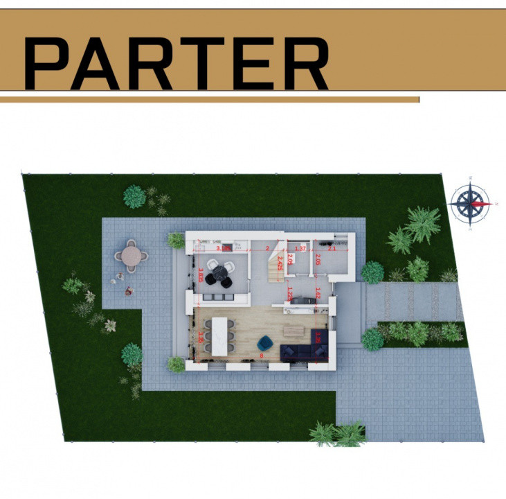 NOU!Vila moderna, 120mpu, 400mpt,  panouri, baterii 10kw! Comision 0%