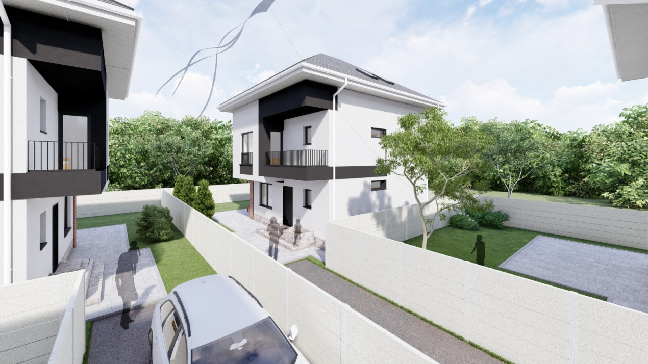 Vila modernă P+1+M, la cheie, comision 0%, pod mansardabil! 