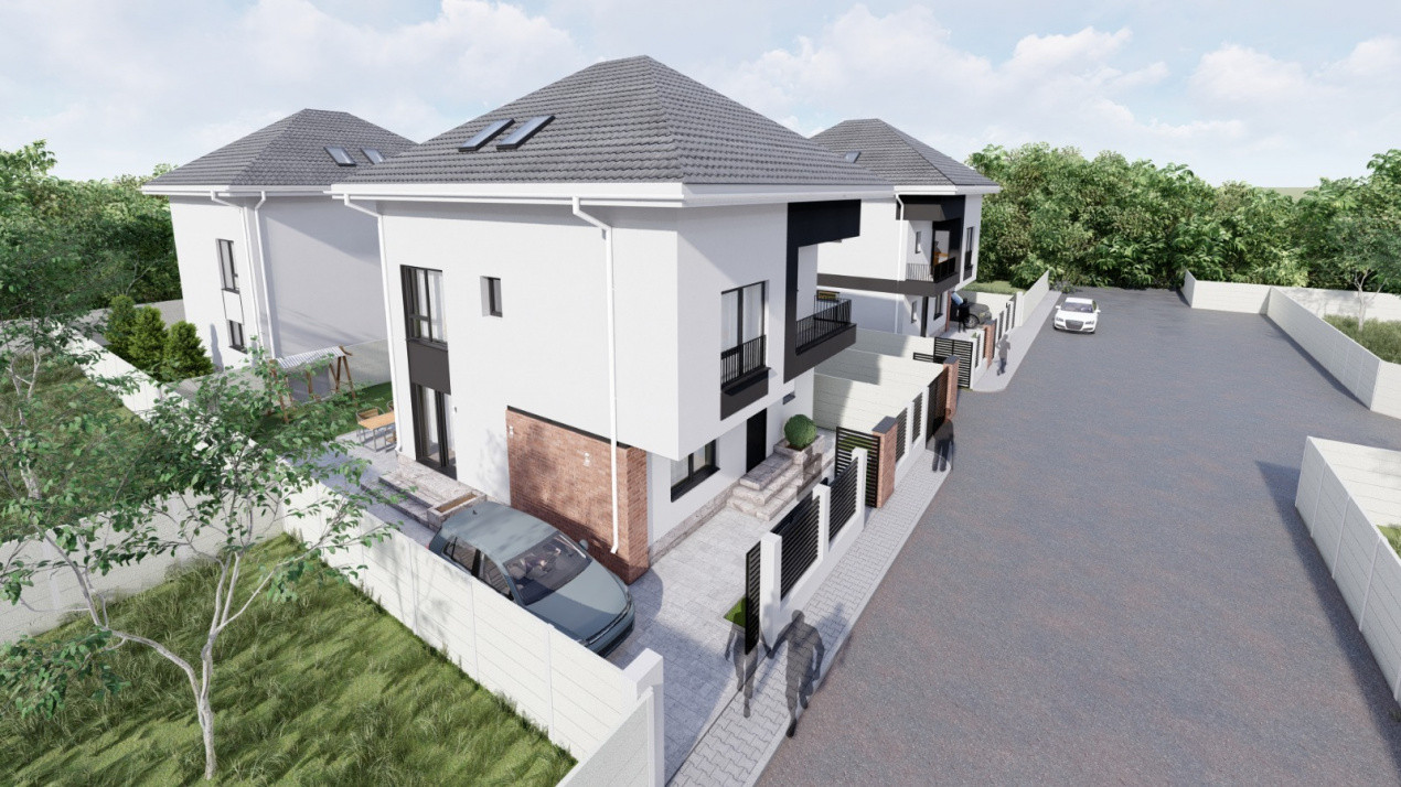 Vila modernă P+1+M, la cheie, comision 0%, pod mansardabil! 