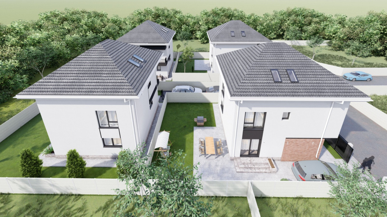 Vila modernă P+1+M, la cheie, comision 0%, pod mansardabil! 