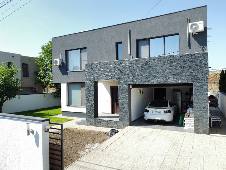 Vila complet mobilată, 4 camere, garaj, 414 mp teren, comision 0%