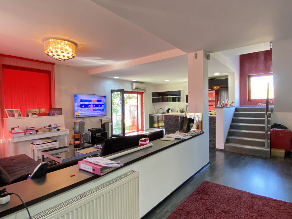 Vila complet mobilată, 4 camere, garaj, 414 mp teren, comision 0%