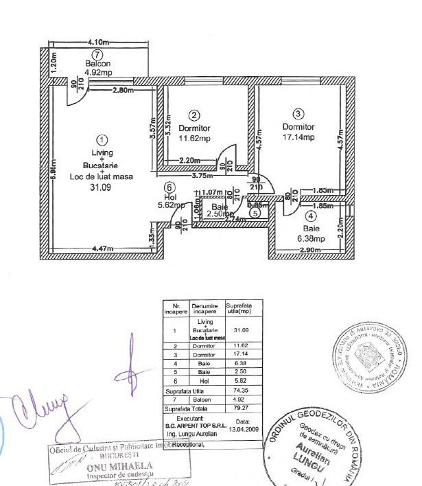 Apartament boutique 3 camere, 2 băi, 79mp, complet mobilat! Comision 0