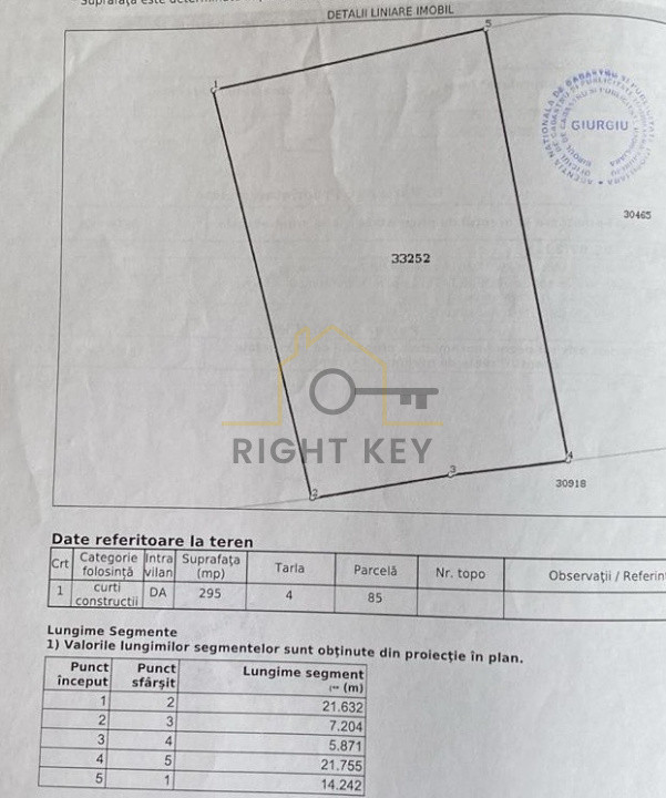 Ocazie! Teren invravilan Sabareni 295MP D:13M utilitati! Comision 0%!
