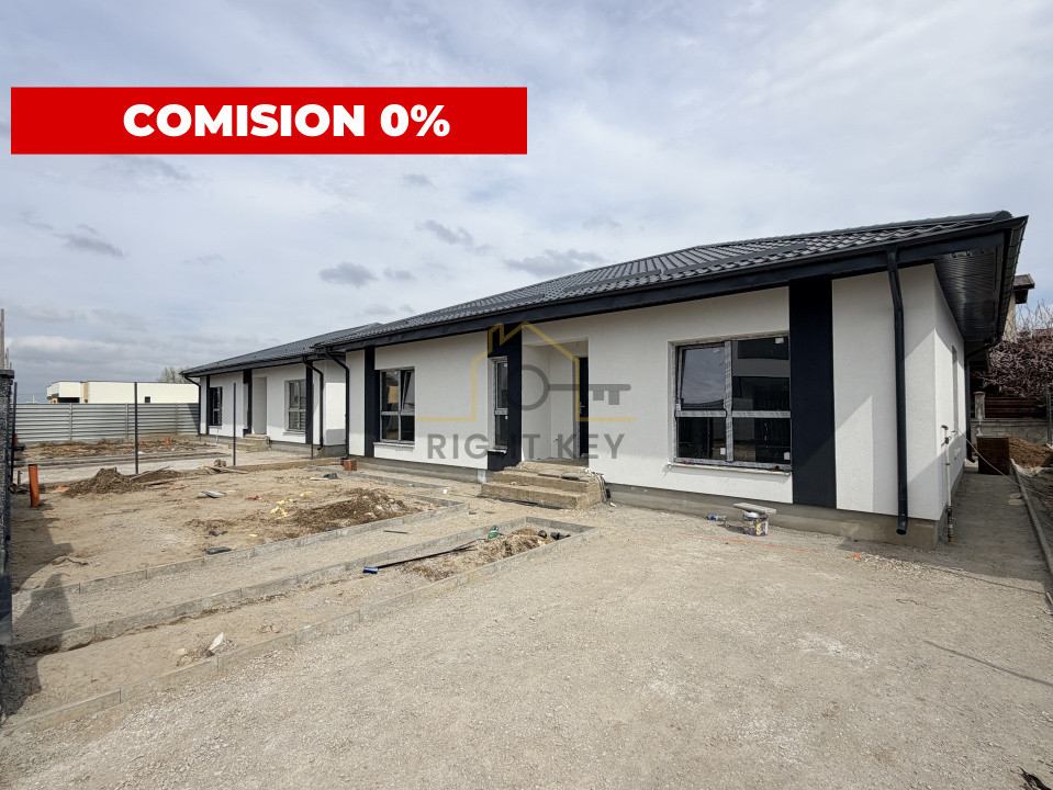Casa parter 100mpu, 4 cam, placa, încălzire pardoseala! Comision 0%