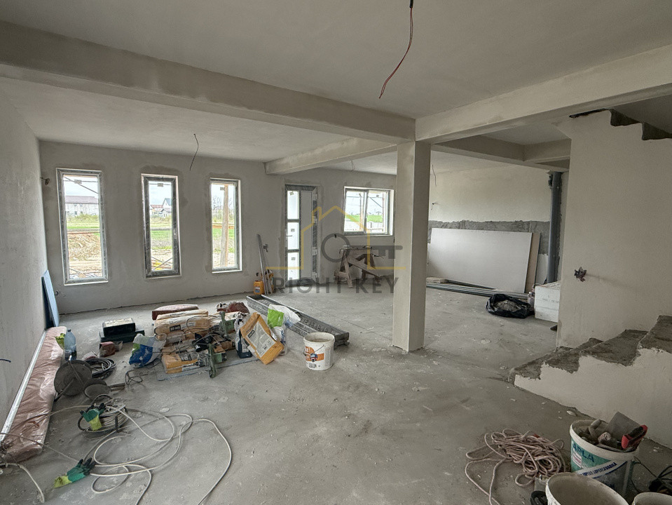 Casa Dragomiresti-Vale, P+1+Pod cu placa, STB, 4 Cam, Comision 0%!