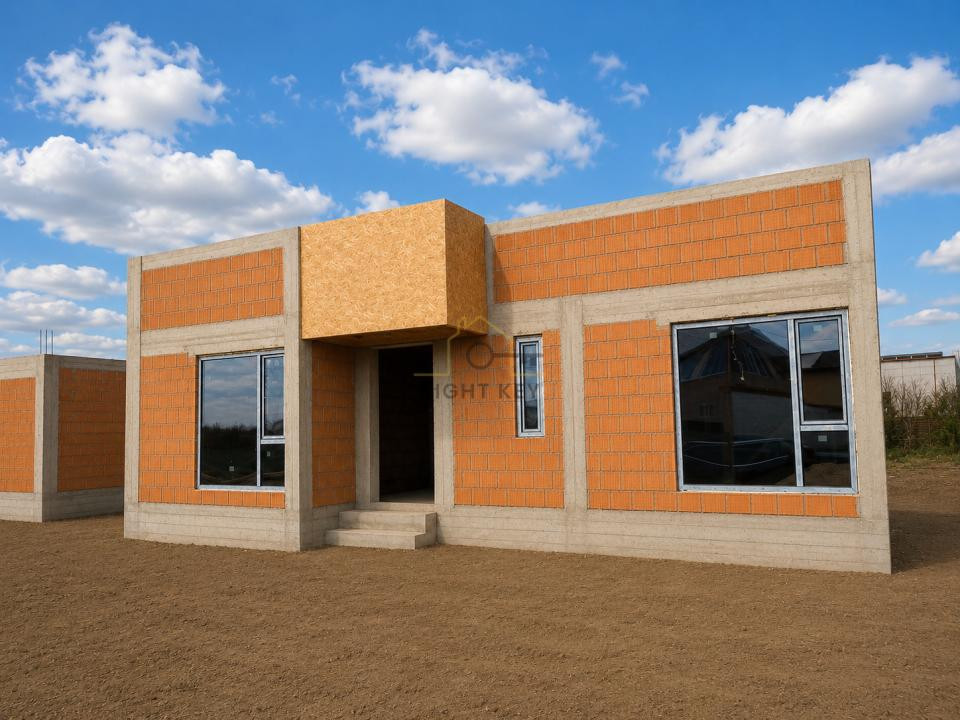 Casa la Rosu Domnesti, 4 Cam, Teren 500mp, Comision 0%