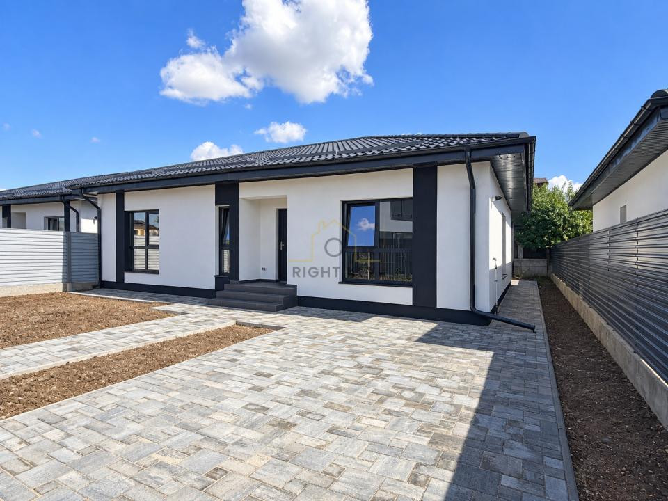 Casa parter 100mpu, 4 cam, placa, încălzire pardoseala! Comision 0%